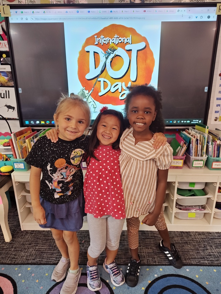 First graders celebrate International Dot Day!