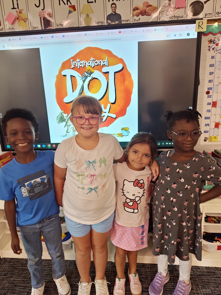 First graders celebrate International Dot Day!