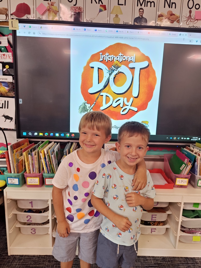First graders celebrate International Dot Day!