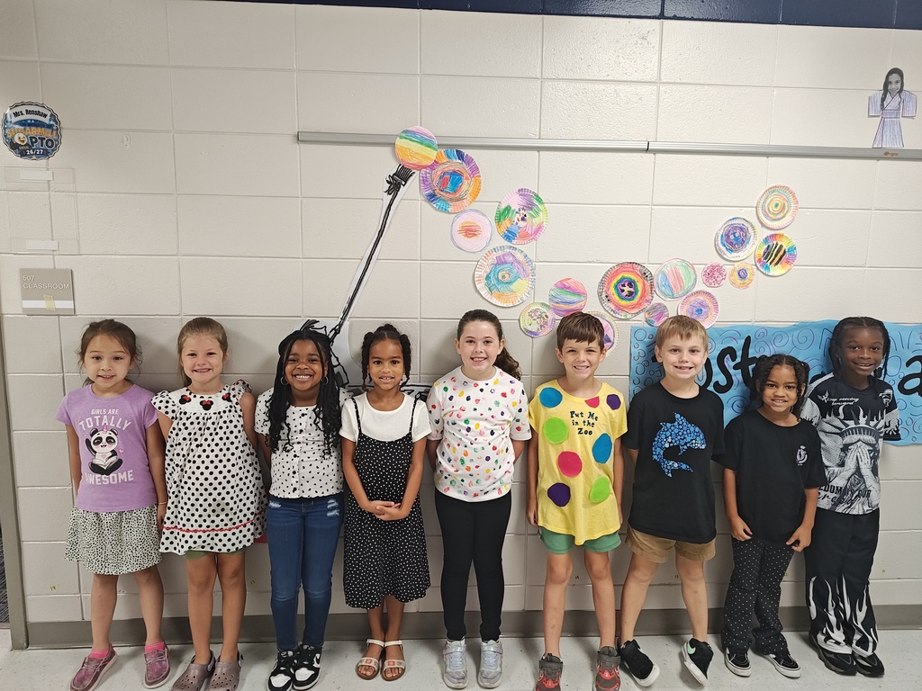 First graders celebrate International Dot Day!