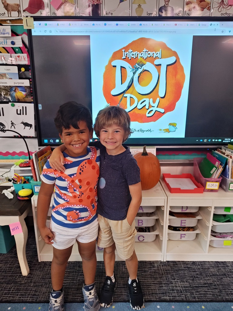 First graders celebrate International Dot Day!