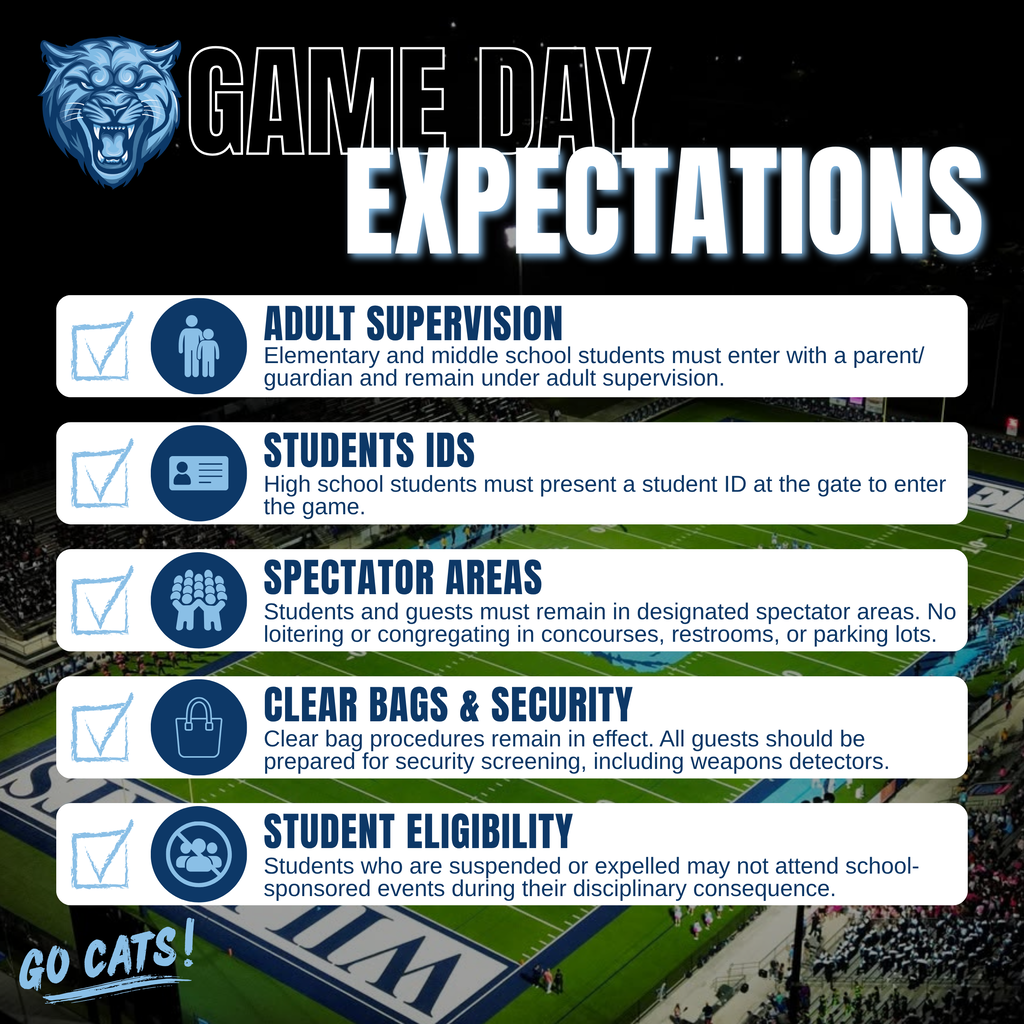 Game Day Expectations