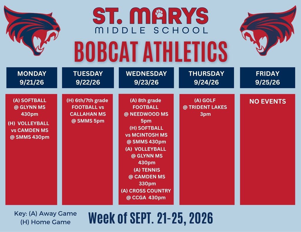 Bobcat Athletics update schedule: Cross Country from Thursday to Wednesday, Softball make up game on Thursday.