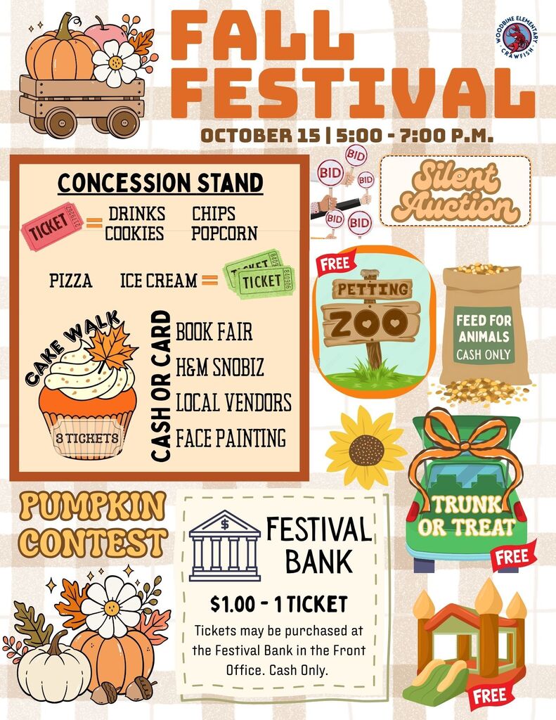 Fall Festival Details - $1 = 1 ticket
