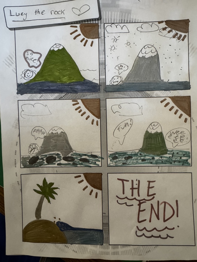 rock comics made by 5th graders