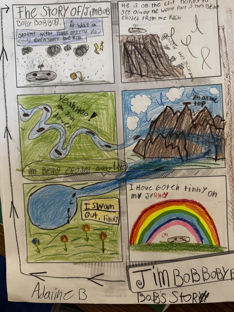 rock comics made by 5th graders