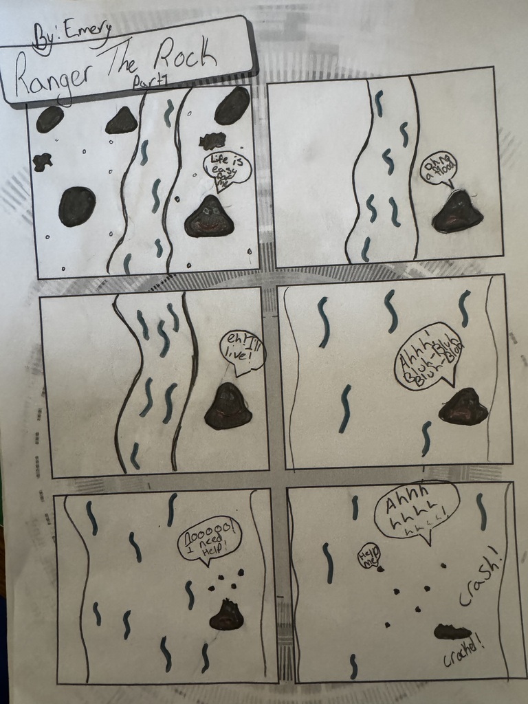 rock comics made by 5th graders