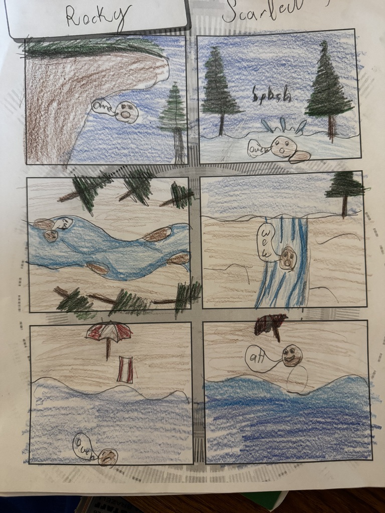 rock comics made by 5th graders