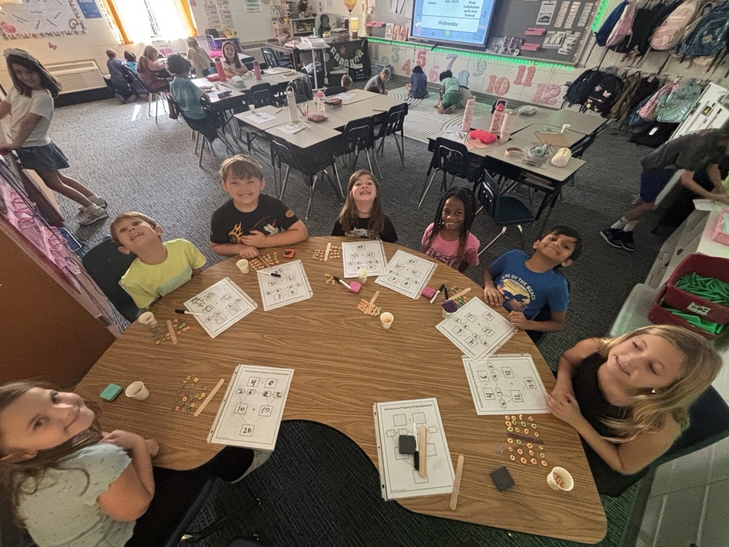 Ms. Jackson’s 3rd graders mastered the tricky concept of the distributive property by building cereal arrays and using popsicle sticks to physically break them apart!