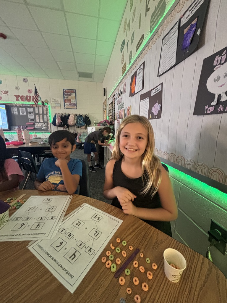 Ms. Jackson’s 3rd graders mastered the tricky concept of the distributive property by building cereal arrays and using popsicle sticks to physically break them apart!