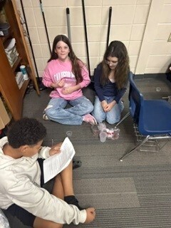 Students extracting strawberry DNA