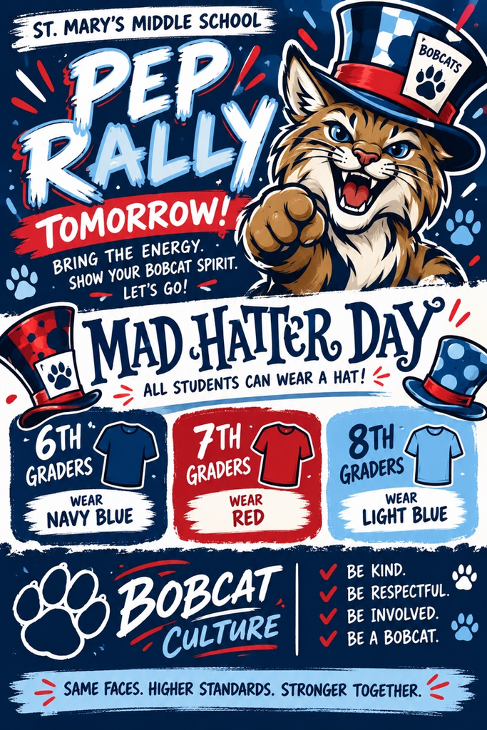 PEP RALLY and Mad Hatter