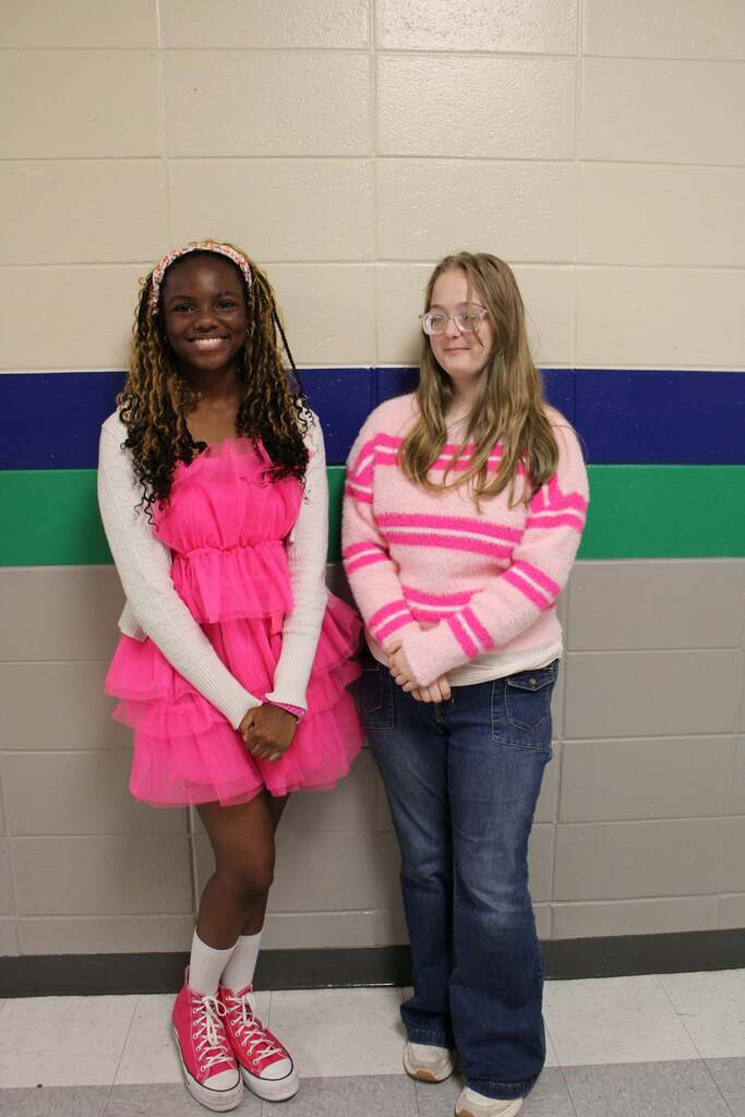 Pink out group picture