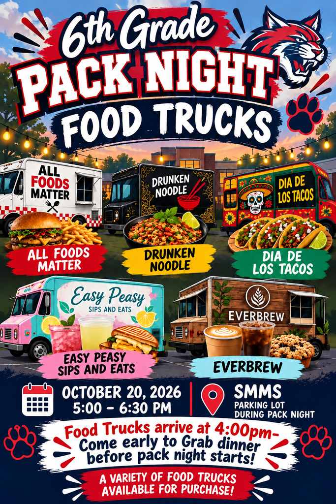Pack Night Food Trucks arrive at 4:00.