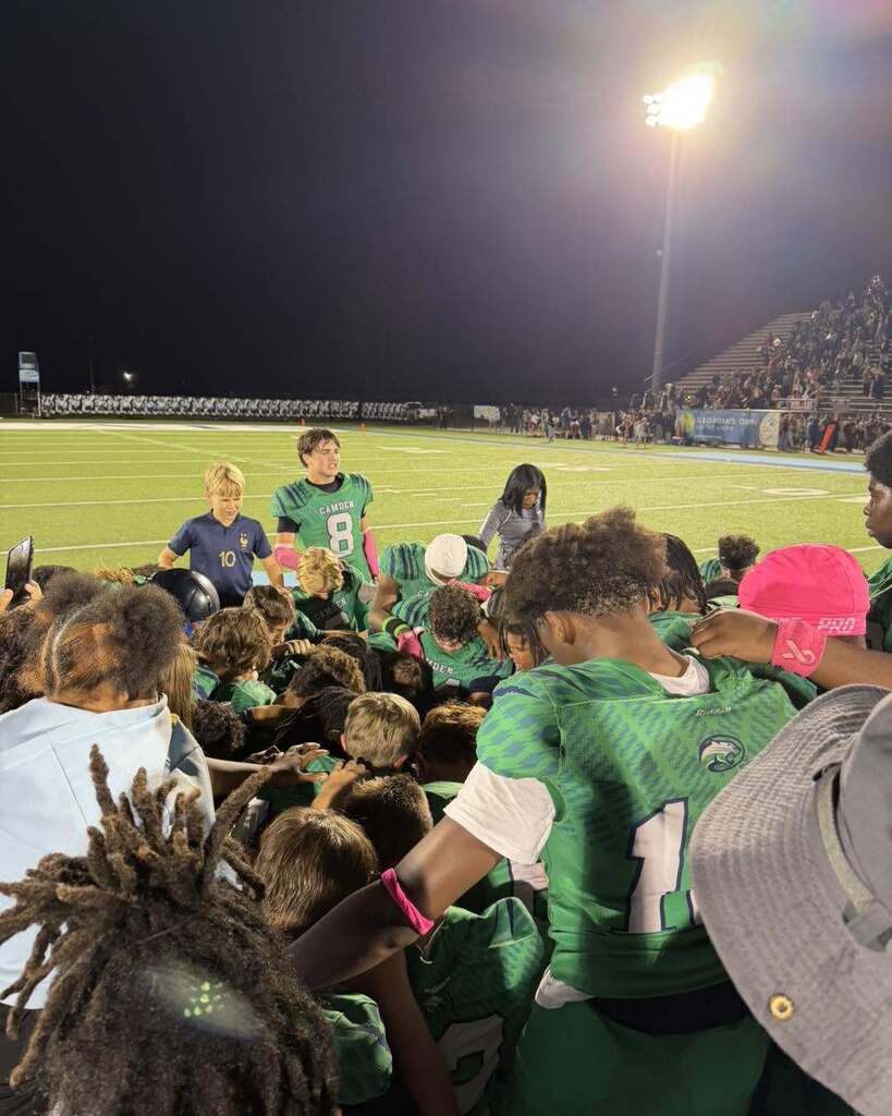 🏆 A Championship Battle to Remember! 🐾 What an incredible middle school football showdown between our very own Camden Middle School Cougars and St. Marys Middle School Bobcats! The rivalry was fierce, but when the final whistle blew, the Cougars pulled off a hard-fought 12-8 win—securing their 6th consecutive championship title! More than any score or streak, what makes us truly proud is knowing these incredible student-athletes will soon stand shoulder-to-shoulder, wearing the same jersey as future Wildcats. Tonight they competed as rivals, but they are already teammates in our community's family. A special thank you to our hardworking coaches, spirited cheerleaders, and supportive families for pouring so much heart into this season. We are endlessly proud of all of you!