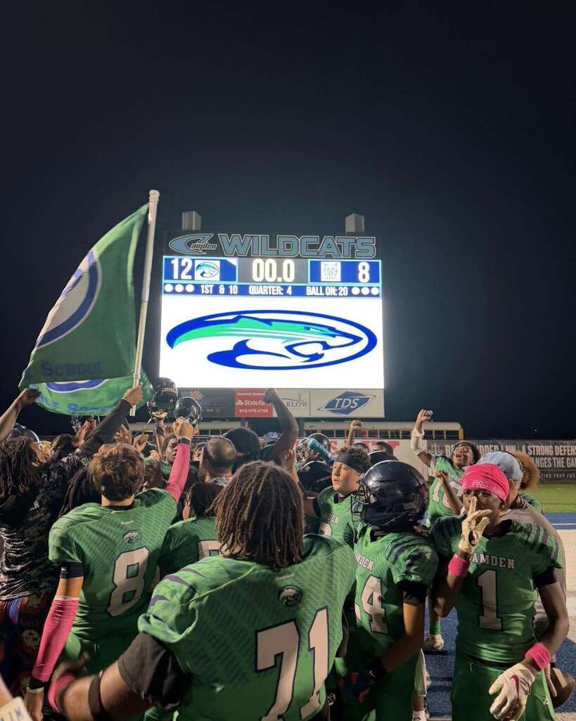 🏆 A Championship Battle to Remember! 🐾 What an incredible middle school football showdown between our very own Camden Middle School Cougars and St. Marys Middle School Bobcats! The rivalry was fierce, but when the final whistle blew, the Cougars pulled off a hard-fought 12-8 win—securing their 6th consecutive championship title! More than any score or streak, what makes us truly proud is knowing these incredible student-athletes will soon stand shoulder-to-shoulder, wearing the same jersey as future Wildcats. Tonight they competed as rivals, but they are already teammates in our community's family. A special thank you to our hardworking coaches, spirited cheerleaders, and supportive families for pouring so much heart into this season. We are endlessly proud of all of you!
