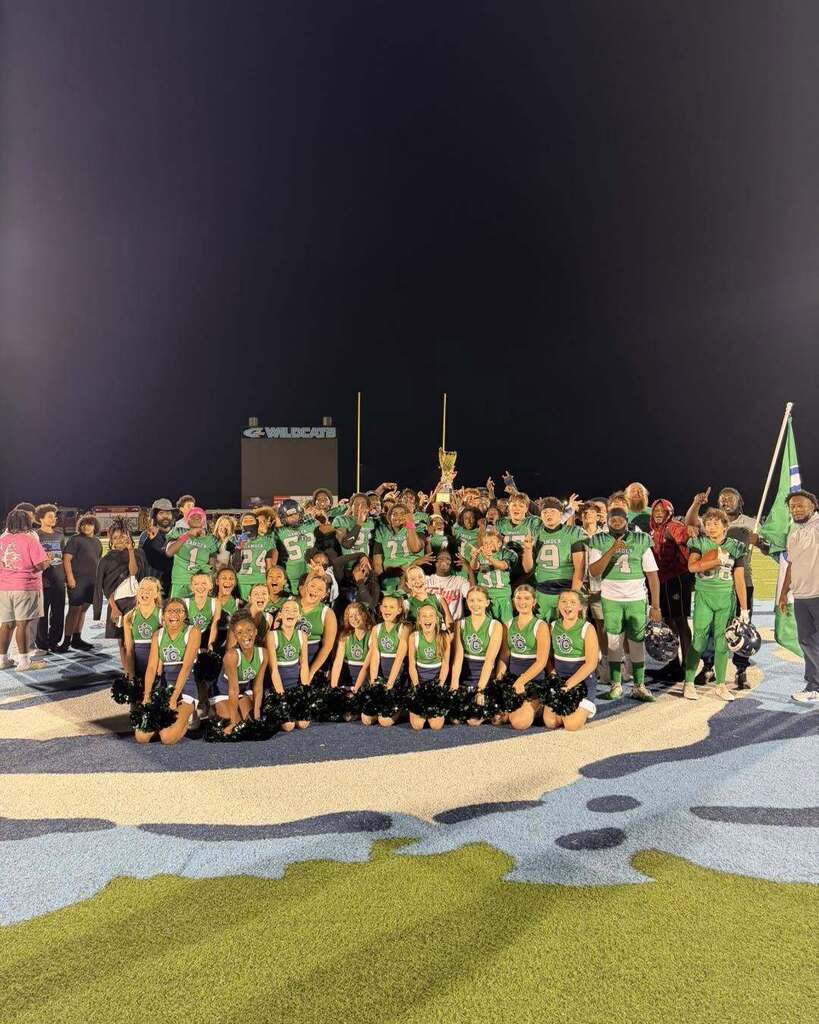 🏆 A Championship Battle to Remember! 🐾 What an incredible middle school football showdown between our very own Camden Middle School Cougars and St. Marys Middle School Bobcats! The rivalry was fierce, but when the final whistle blew, the Cougars pulled off a hard-fought 12-8 win—securing their 6th consecutive championship title! More than any score or streak, what makes us truly proud is knowing these incredible student-athletes will soon stand shoulder-to-shoulder, wearing the same jersey as future Wildcats. Tonight they competed as rivals, but they are already teammates in our community's family. A special thank you to our hardworking coaches, spirited cheerleaders, and supportive families for pouring so much heart into this season. We are endlessly proud of all of you!