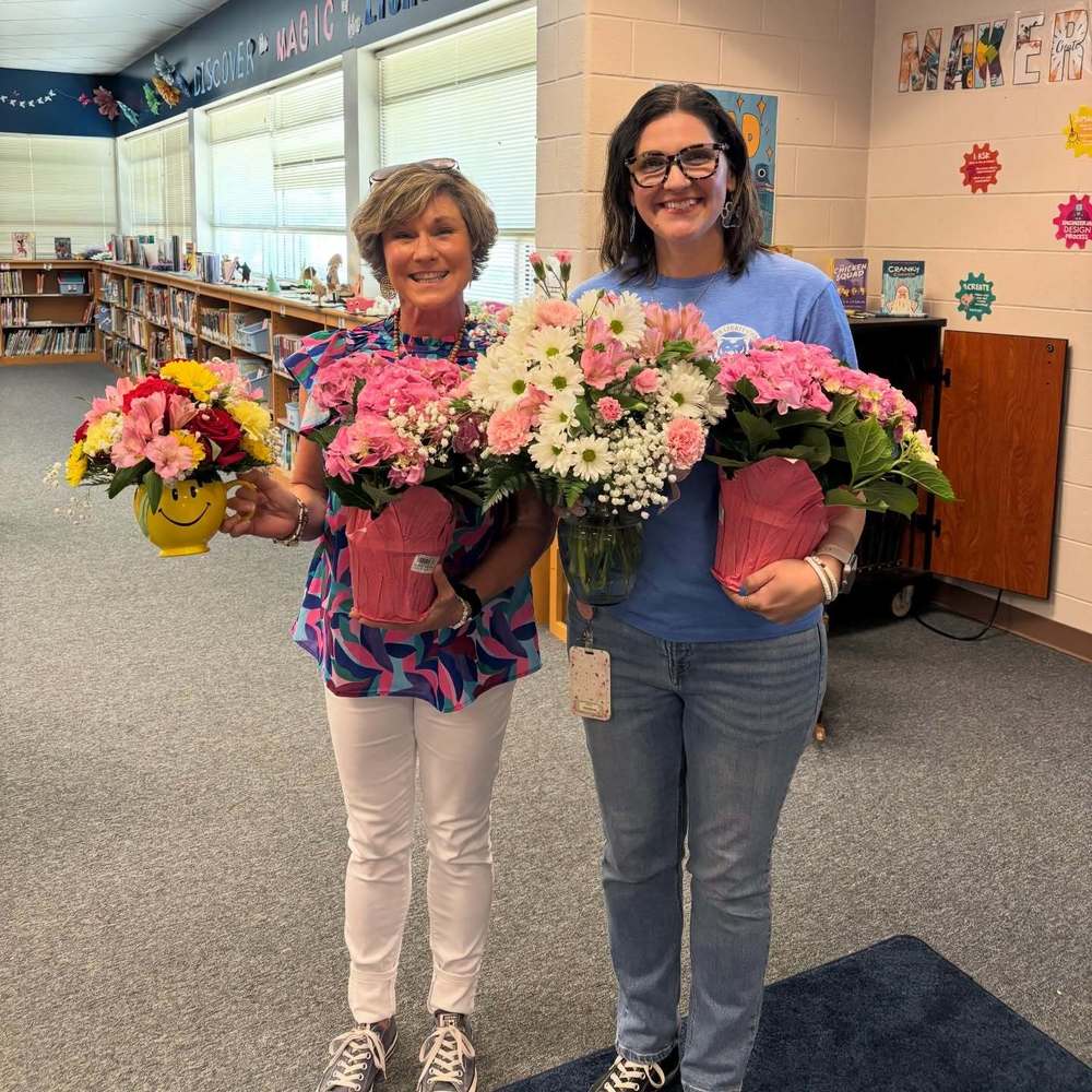 GPS Teacher of the Year, Adrianna Gibbs, and Employee of the Year, Julie Brothers!