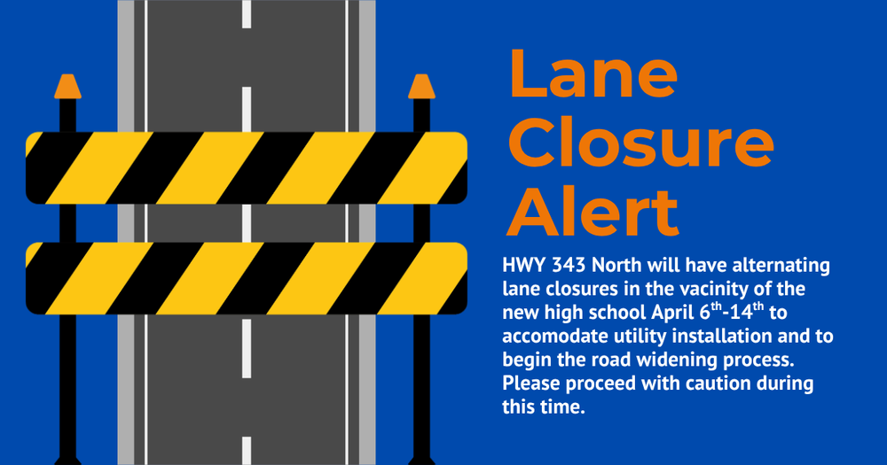 Lane Closure Alert image