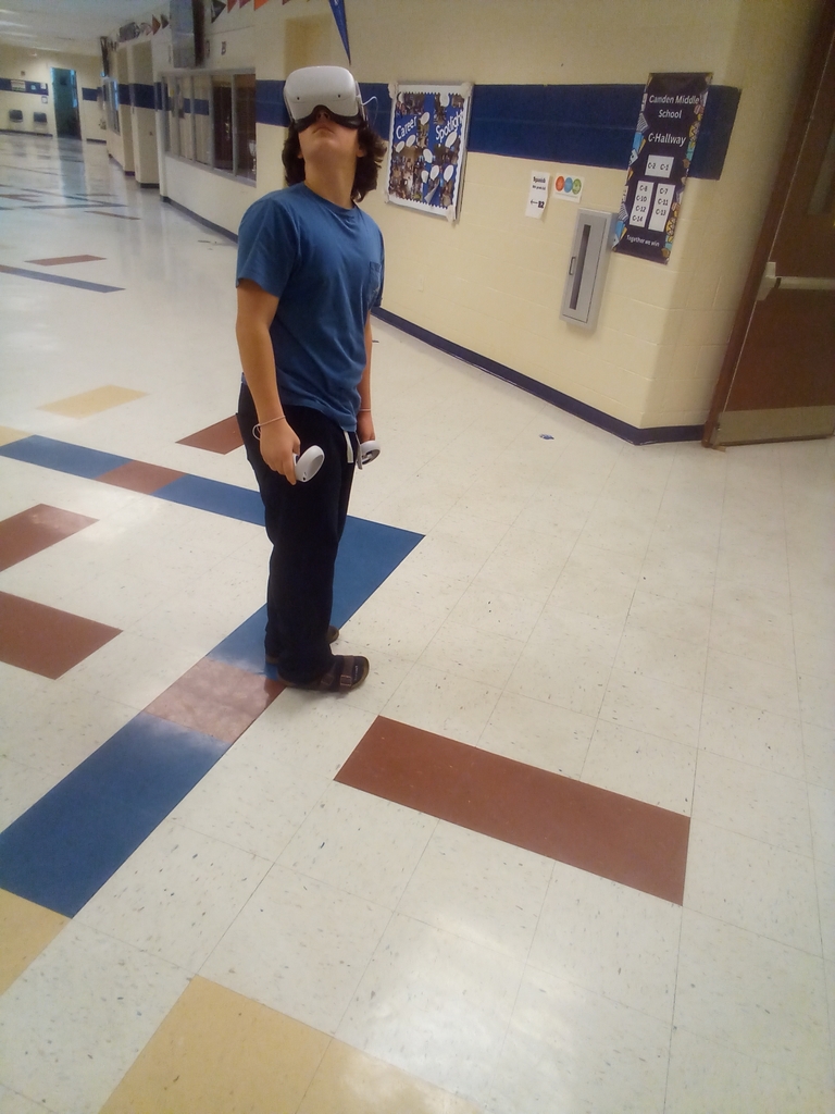 Students using VR headsets for Career Exploration