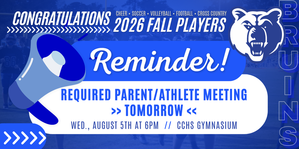 Reminder Parent Athlete Meeting