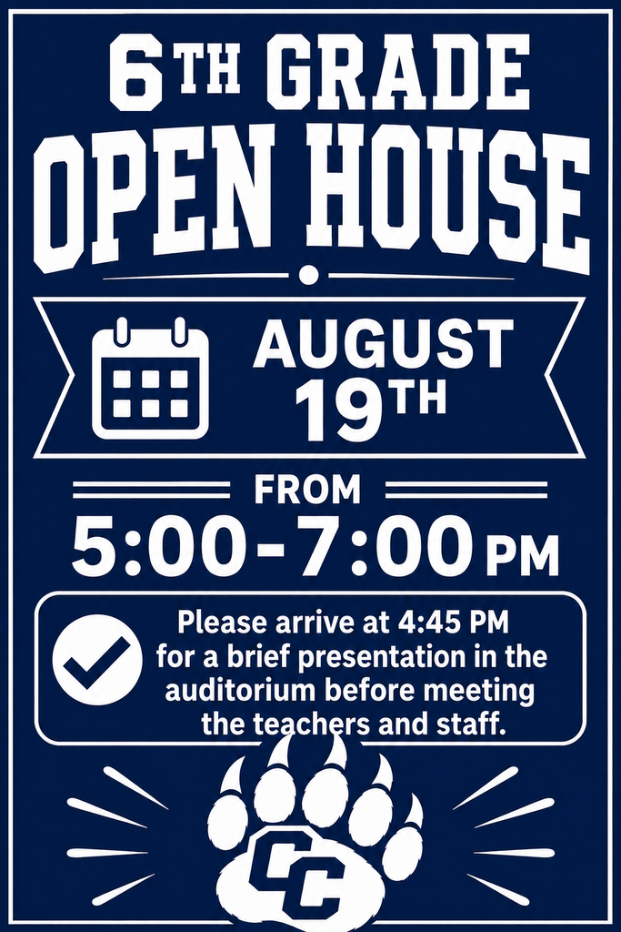 6th Grade Open House Flyer