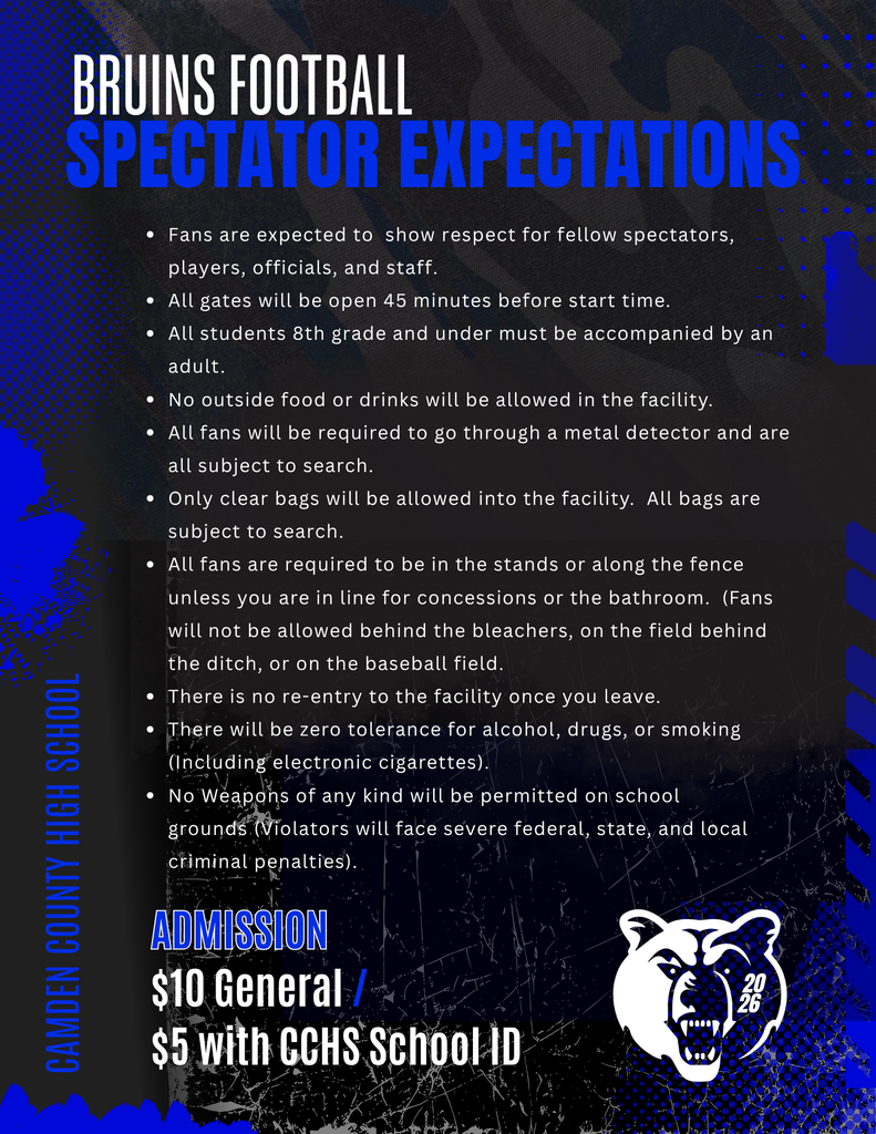 CCHS Spectator Expectations