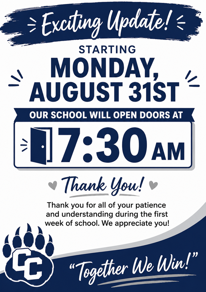 CMS Open Doors at 7:30 AM