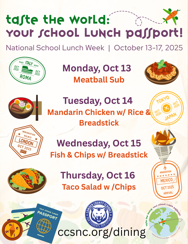 Taste the world: National School Lunch Week - October 13-17, 2025
