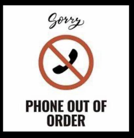 Phones down