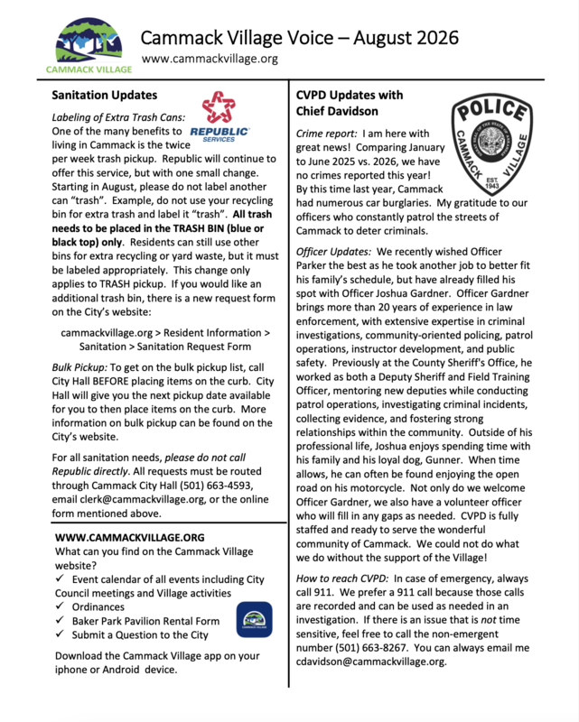 Newsletter Page 1