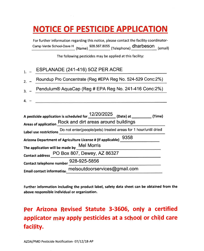 pesticide application notice  12-20-2025