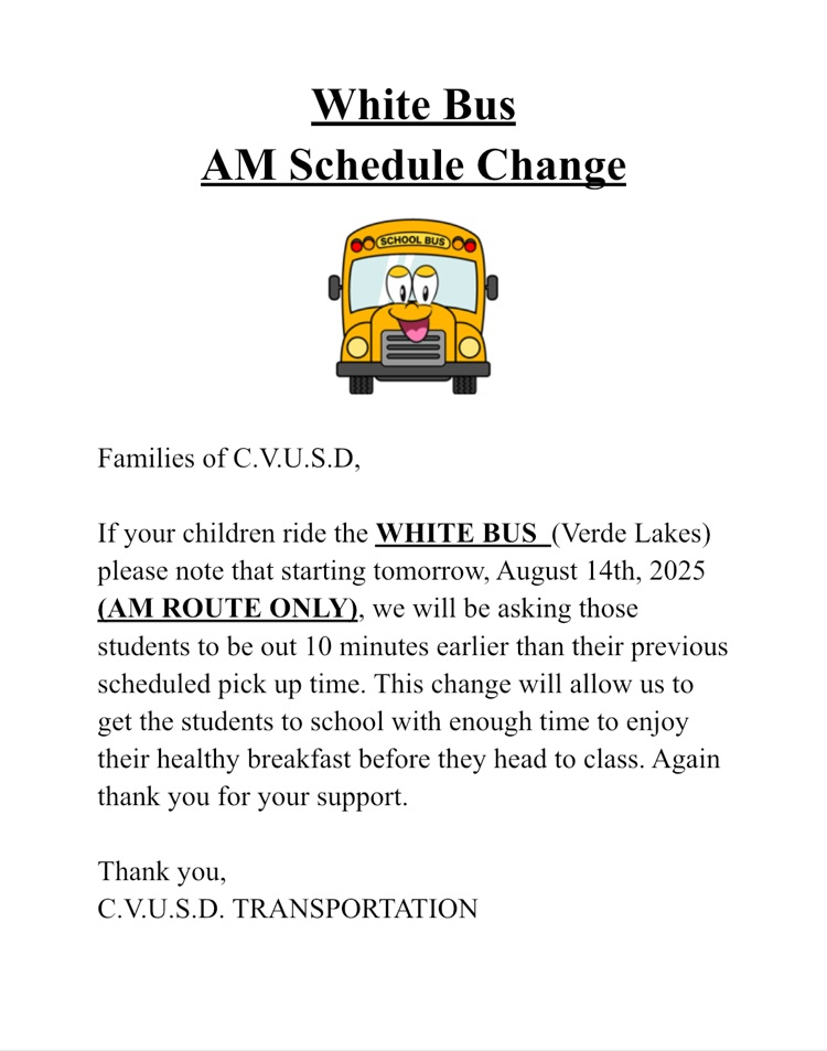 schedule update