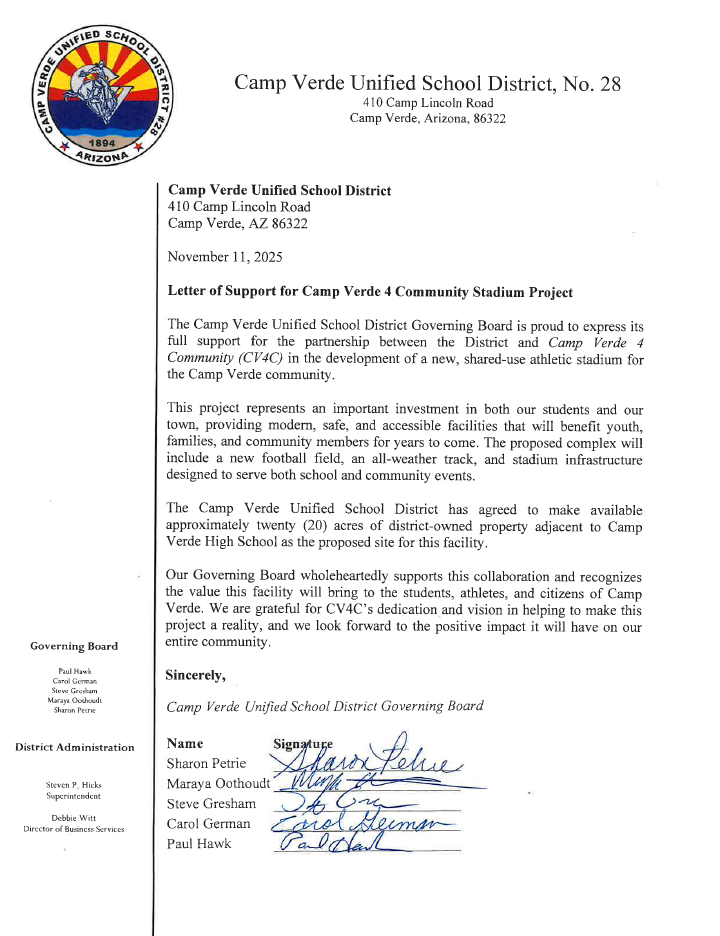 CV4C Support for Sports Complex