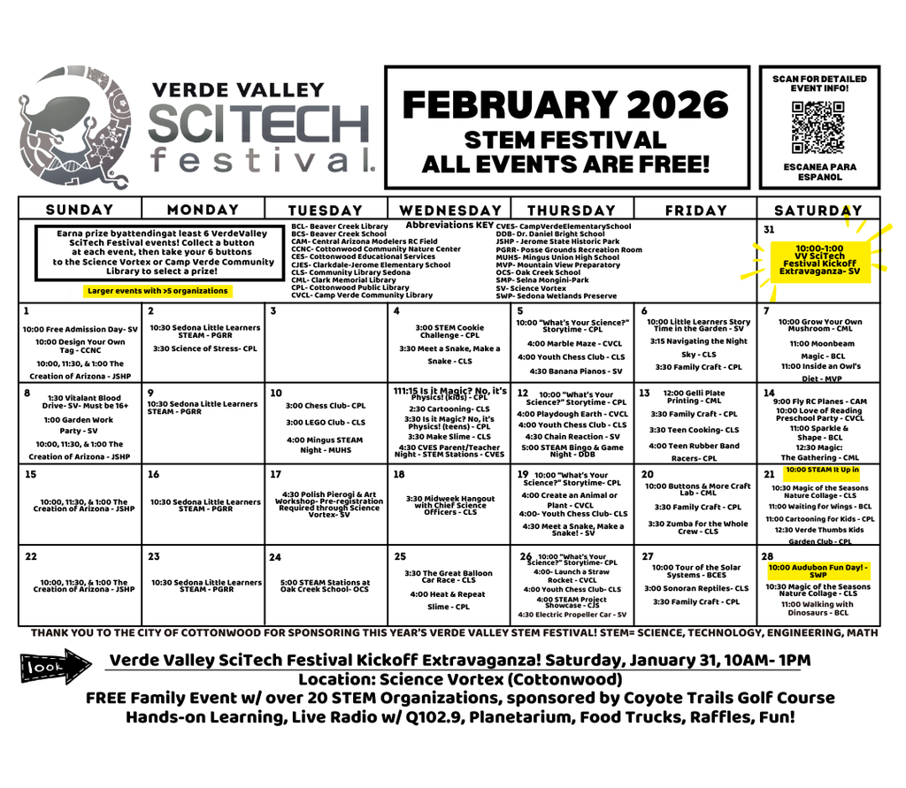 Science Vortex Calendar 