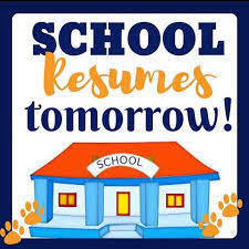 school resumes 4-28-26