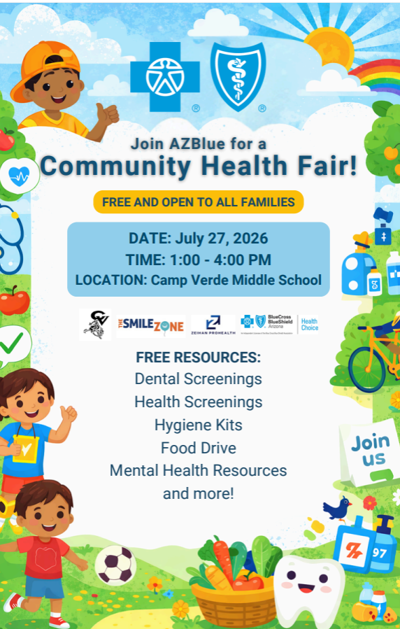 Health Fair July 27 at 1 PM at CVMS for all families 2