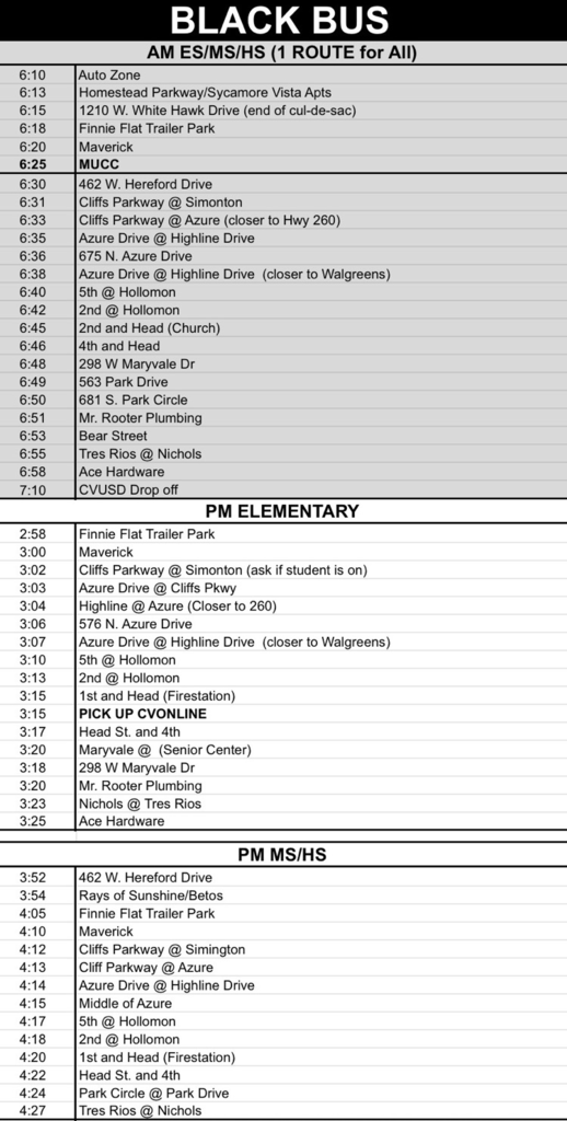 26/27 bus routes