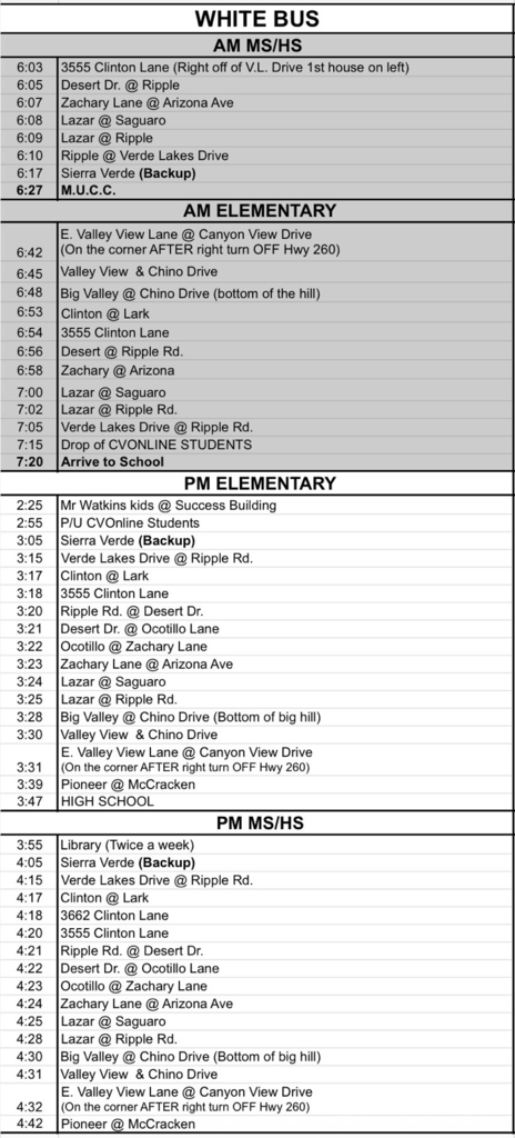 Bus Routes
