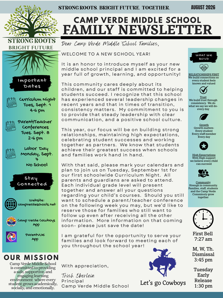 CVMS August Family Newsletter