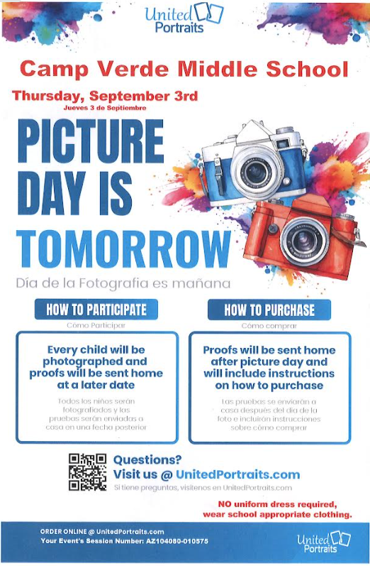 Picture day is tomorrow