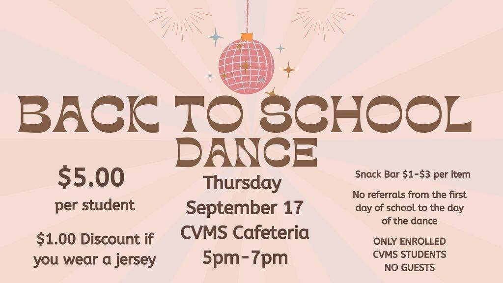 Back to School Dance Info