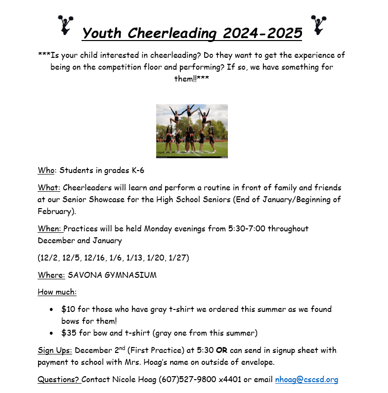 Youth Cheer