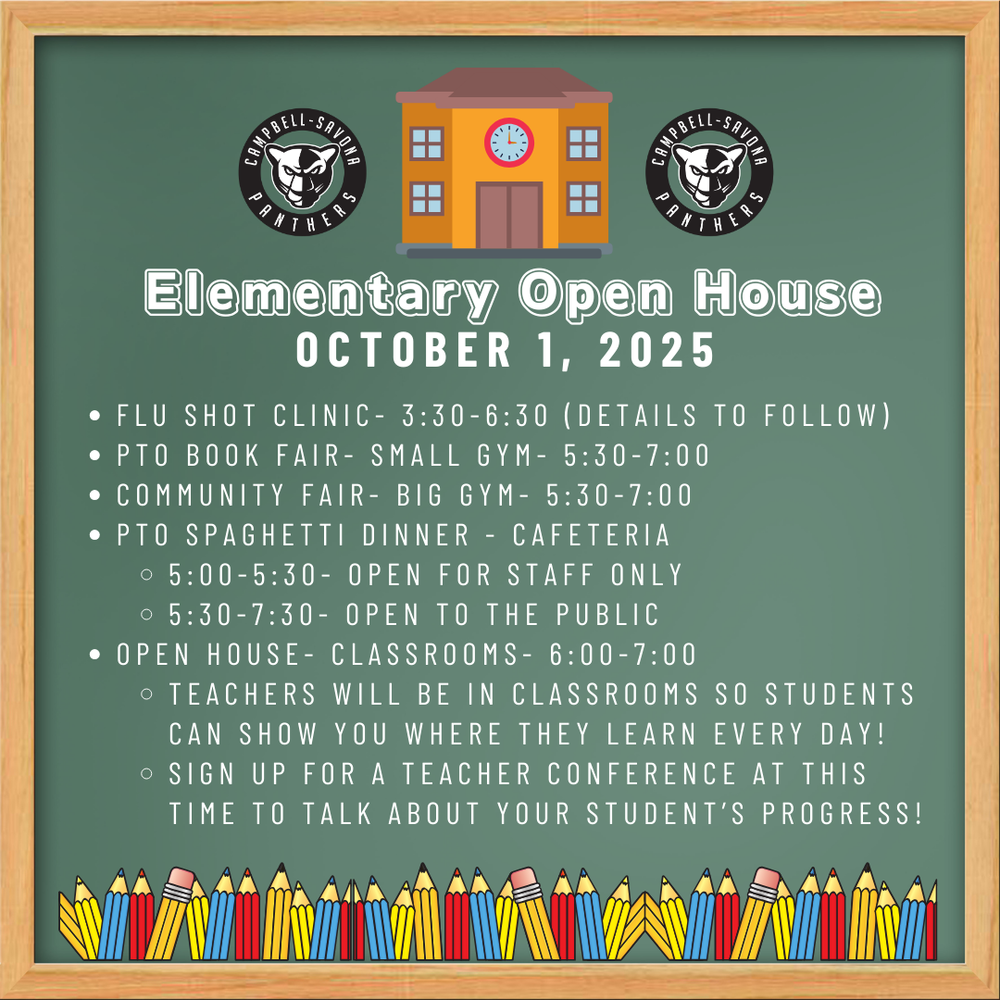 Elementary Open House Graphics