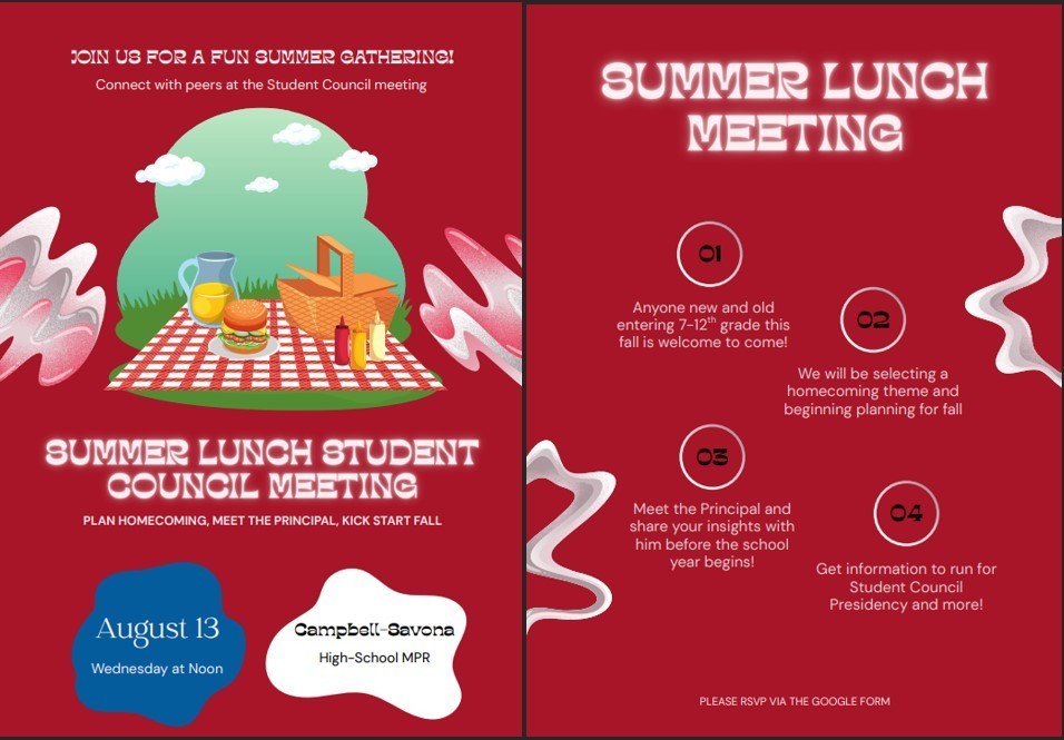 Summer lunch flier