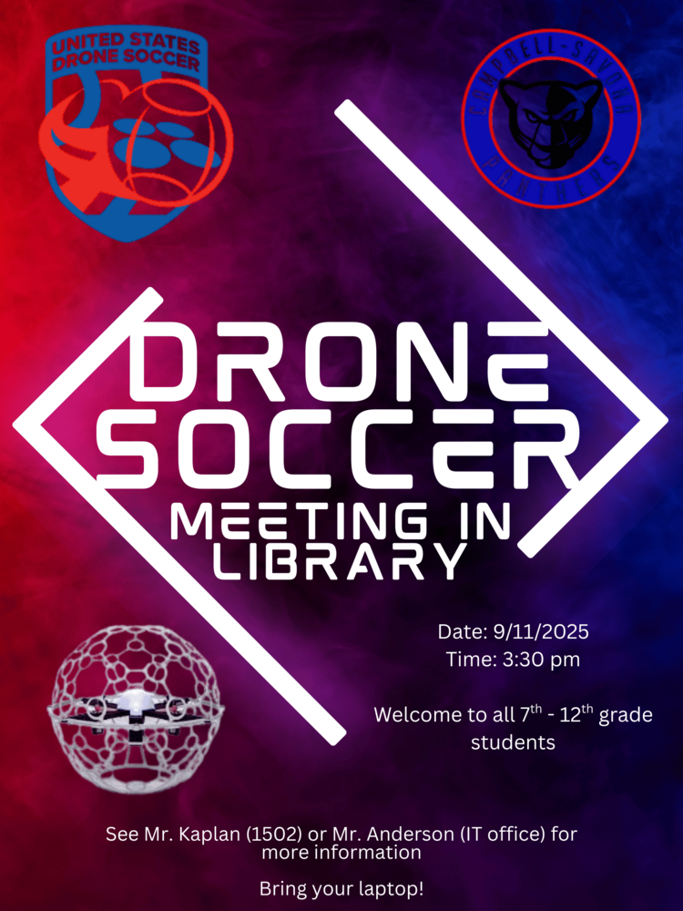 Drone Soccer Meeting Flier