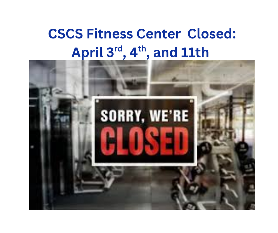 Fitness center closed announcement
