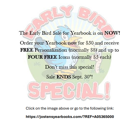 Yearbook Early Bird Special