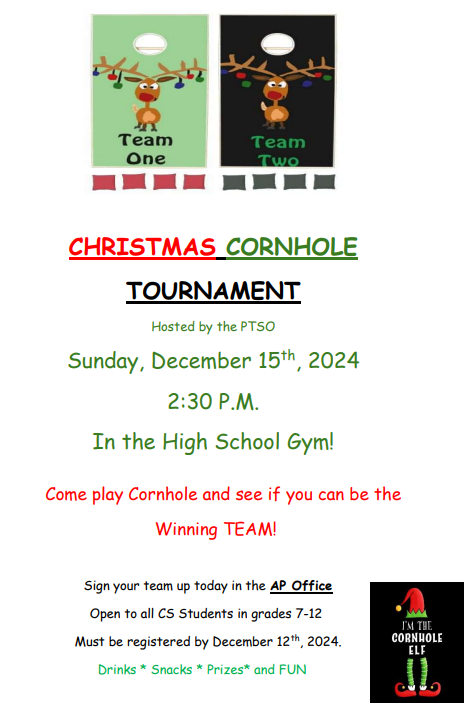 cornhole tournament flier