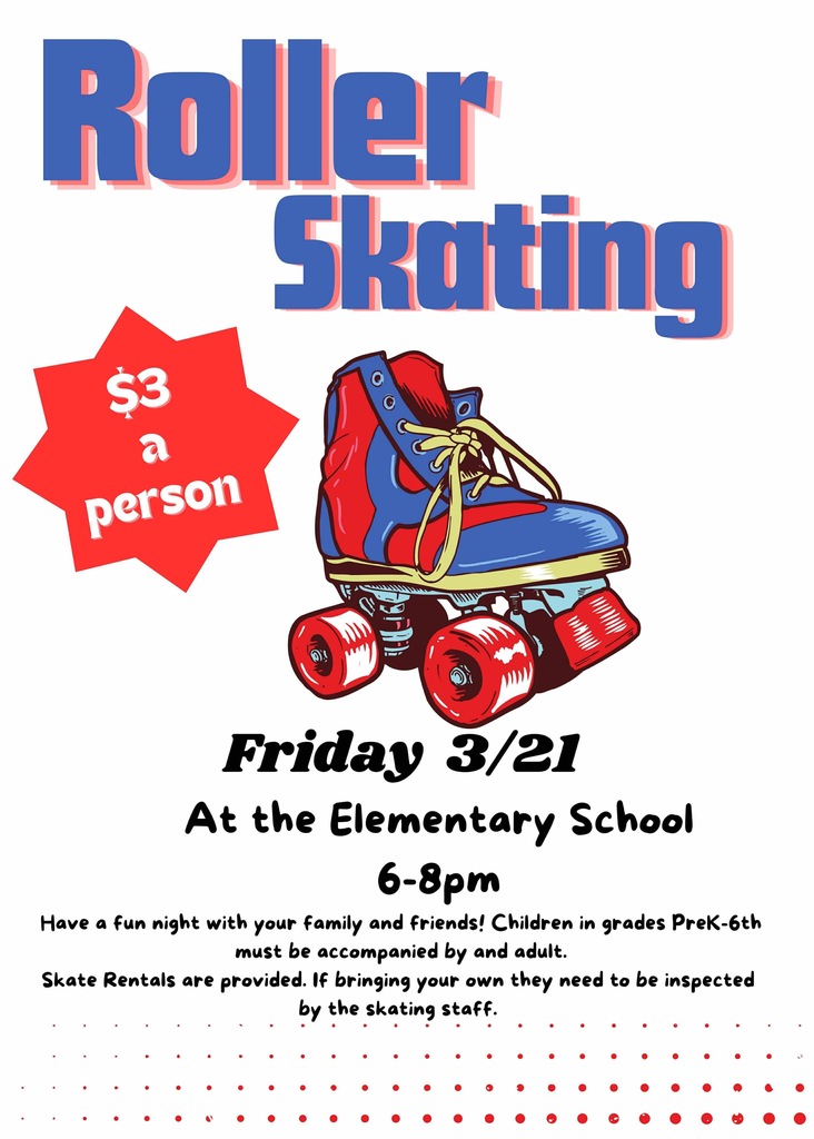 Roller Skating flier from the PTO
